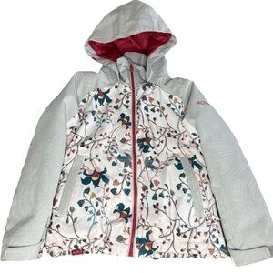 Roxy Winter Dryflight Ski Snowboard Jacket Floral Gray 10K
Girls Small (8)